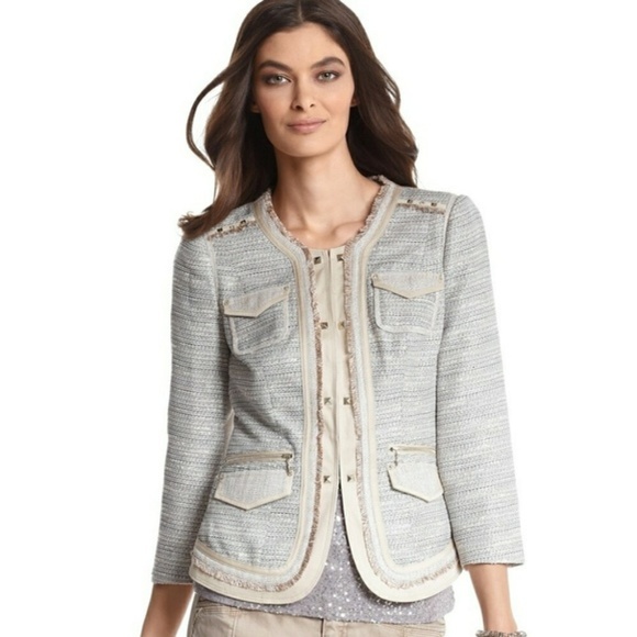 White House Black Market Jackets & Blazers - White House Black Market Metallic Tweed Blazer